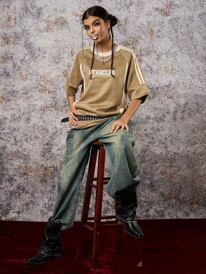 StarCLFS Contrast Letter Shirt