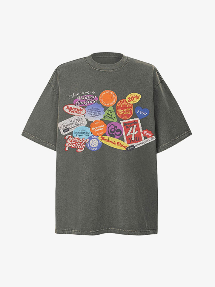 Graphic Crew Neck T-Shirt