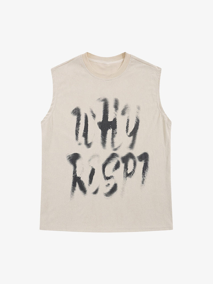 Why Risp7 Sleeveless Graphic Tee
