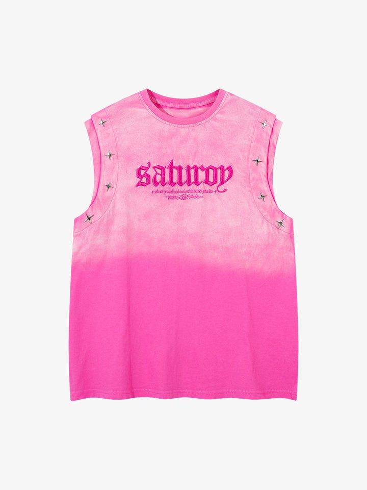 Gradient Embroidered Tank Top