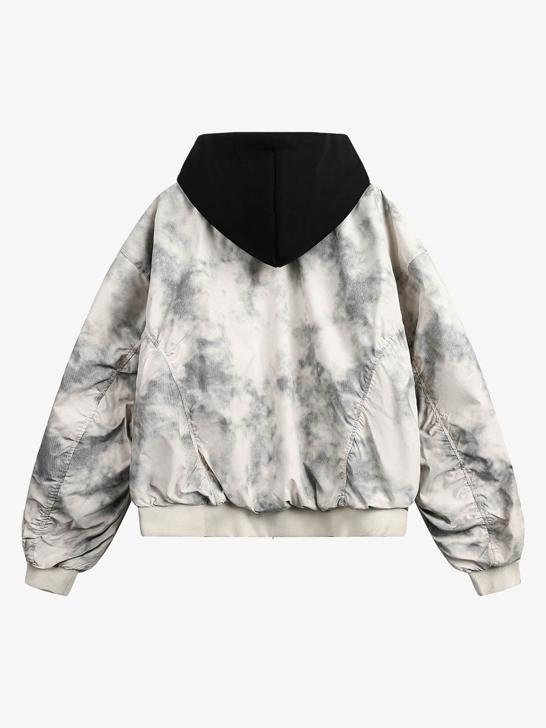 Gradient Hooded Bomber Jacket