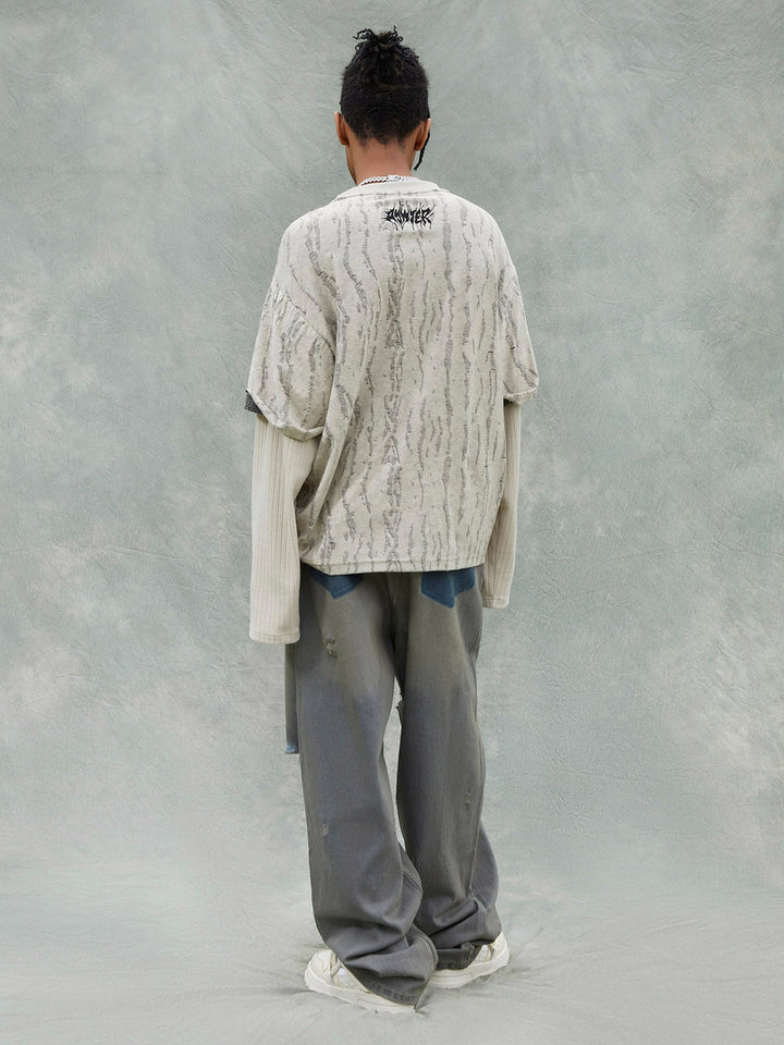 Distressed Layered Long Sleeve