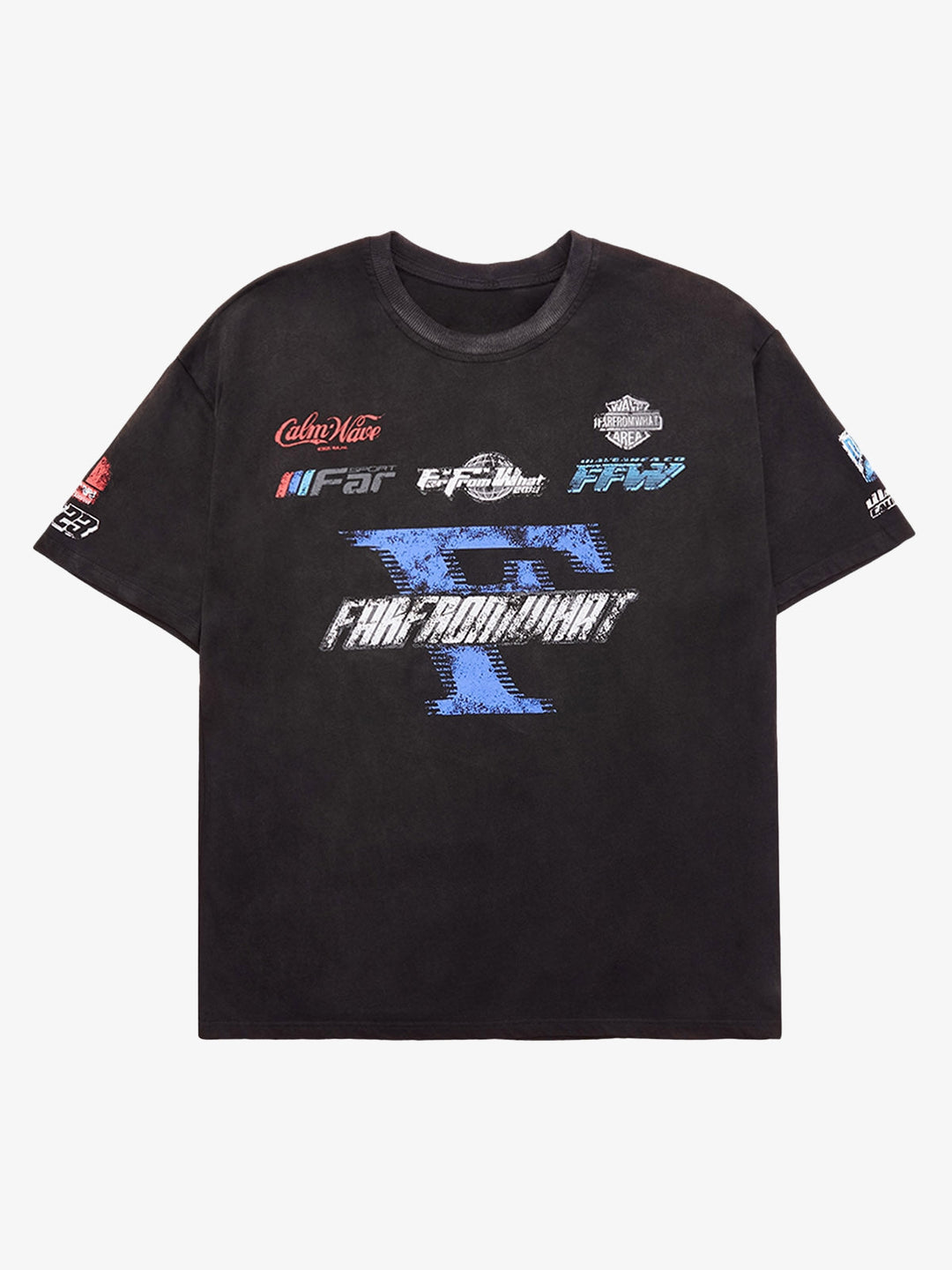 Racing Afterimage Letter Shirt