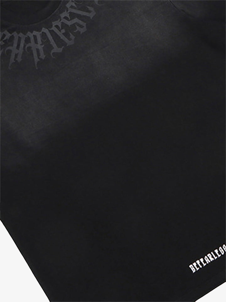 Retro Gradient Letter Shirt