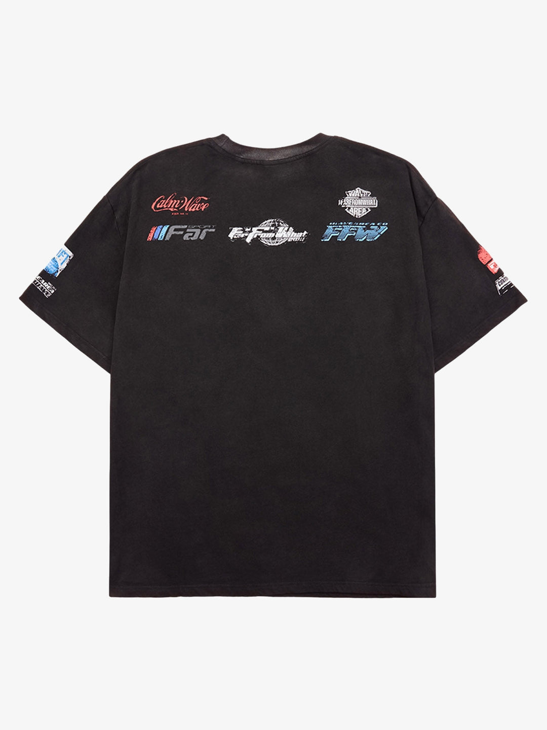 Racing Afterimage Letter Shirt