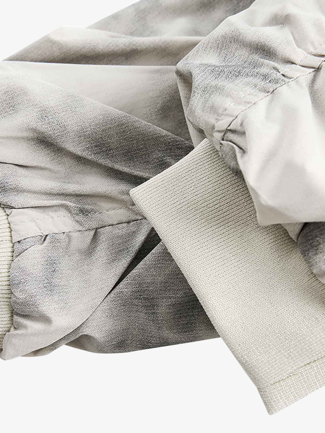 Gradient Hooded Bomber Jacket