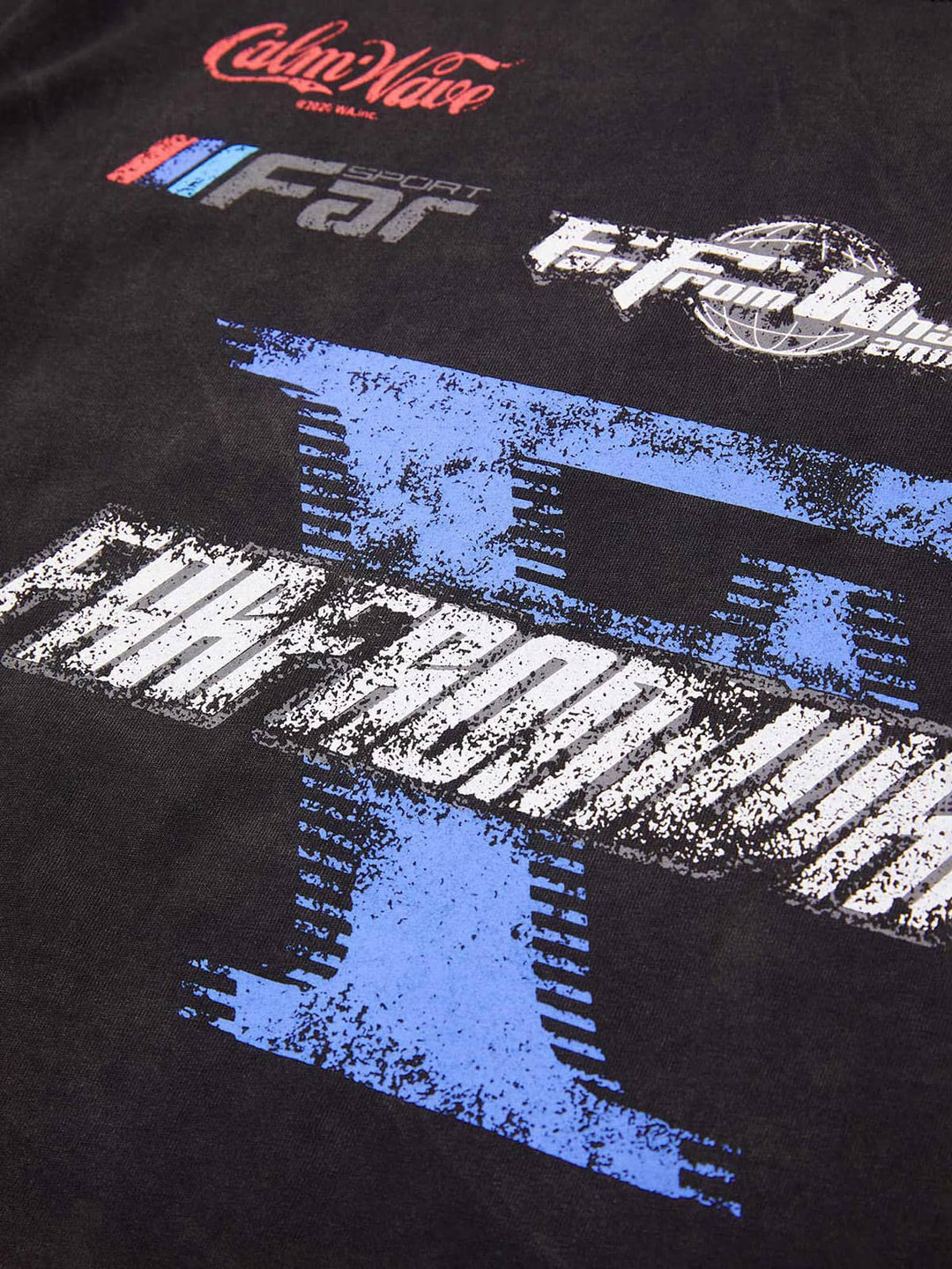 Racing Afterimage Letter Shirt